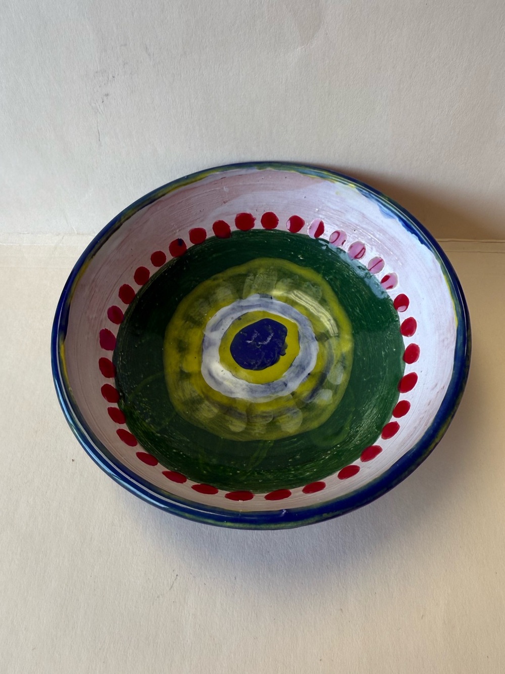 Handmade Hand-Painted One of a Kind Ceramic Decorative Bowl By Empty Bowls.